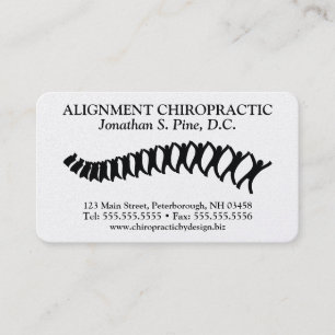 Yrkesmässiga standarda Chiropracticvisitkortar Visitkort