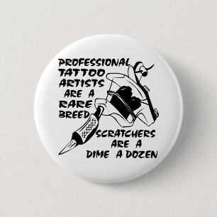 Yrkesmässiga tatueringkonstnärer är en sällsyn knapp