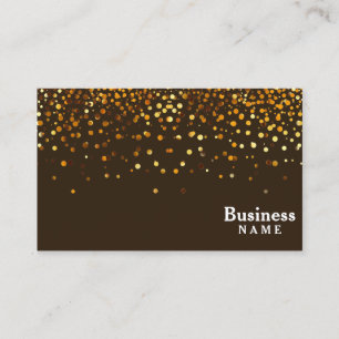 Yrkesmässigt elegantt modernt guld- glitter visitkort
