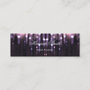 Yrkesmässigt elegantt modernt lyxigt glitter mini visitkort