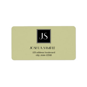 Yrkesmässigt enkel adressetikett