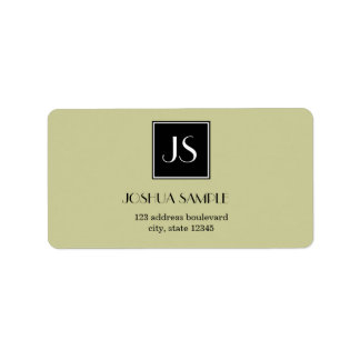 Yrkesmässigt enkel adressetikett