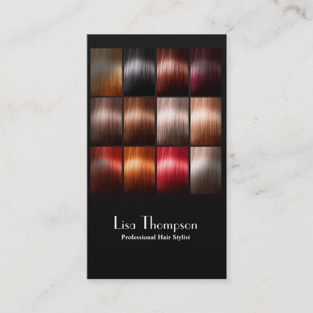 Yrkesmässigt kort för salong för studio för (Framsida)