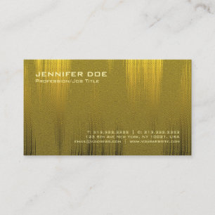 Yrkesmässigt modernt elegantslättguld verkställ visitkort