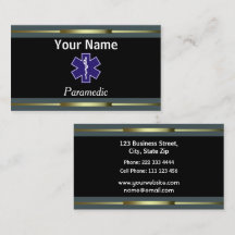 Yrkesmässigt paramedicinskt guld och svart