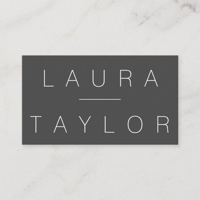 Yrkesmässigt sofistikerat Grått Visitkort (Framsida)