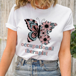 Yrkesterapeut Personlig Boho Butterfly T Shirt
