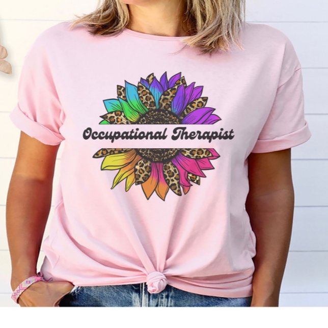 Yrkesterapeut Solros T Shirt (Occupational Therapist Profession Sunflower T-Shirt
)