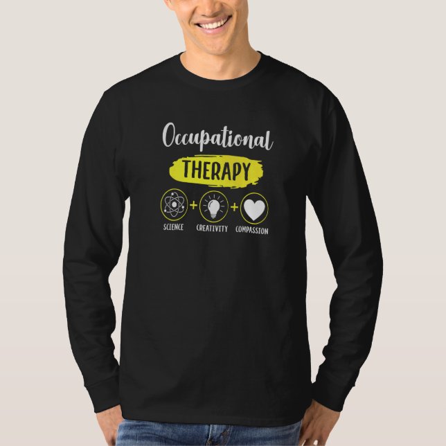 Yrkesterapeut Vetenskaplig kreativitet Compassi T Shirt (Framsida)