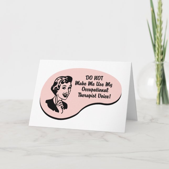Yrkesterapeutisk röst kort (Framsida)
