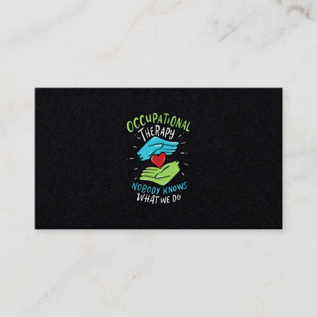 Yrkesterapeutisk sjuksköterska visitkort (Framsida)