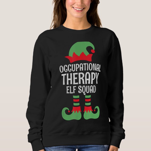 Yrkesterapi Elf Squad-arbetsbehandling T Shirt (Framsida)