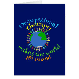 Yrkesterapi gör att World Go Round Hälsningskort