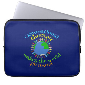 Yrkesterapi gör att World Go Round Laptop Sleeve