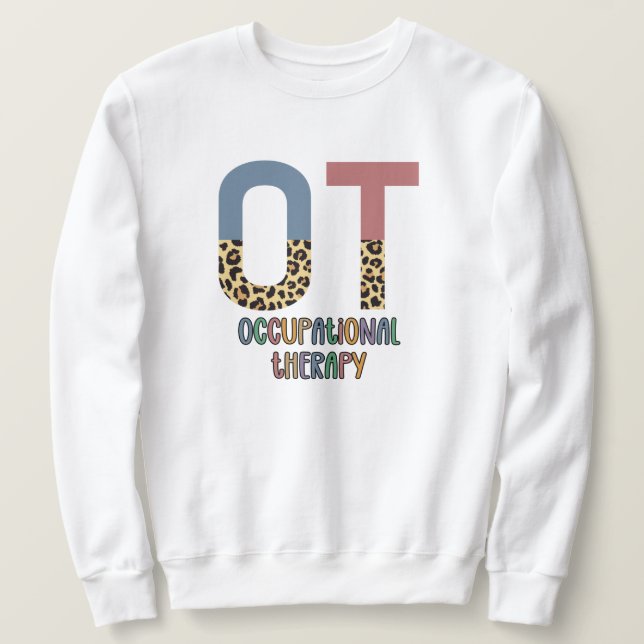 Yrkesterapi OT Cheetah Framtida OT-gåvor Lång Ärmad Tröja (Design framsida)