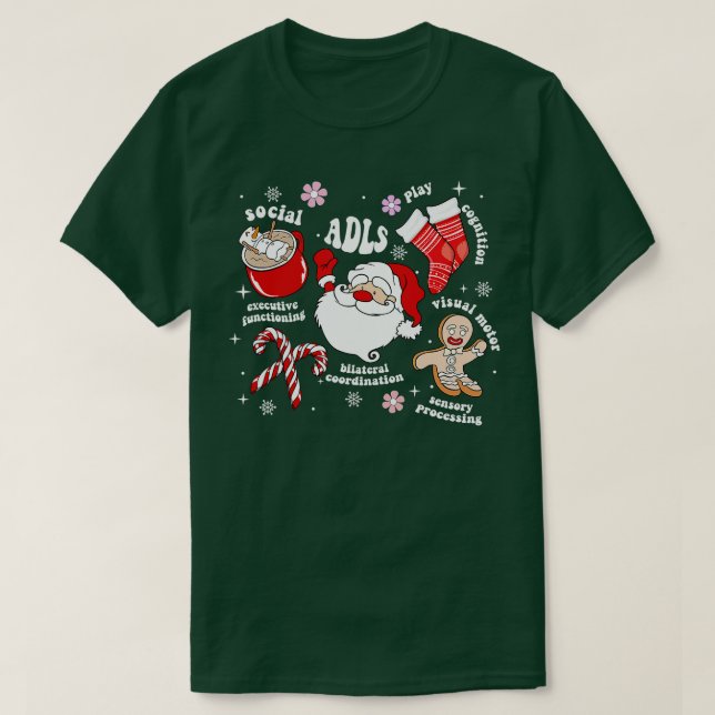Yrkesterapi OT-jultomten Julafton Holid T Shirt (Design framsida)