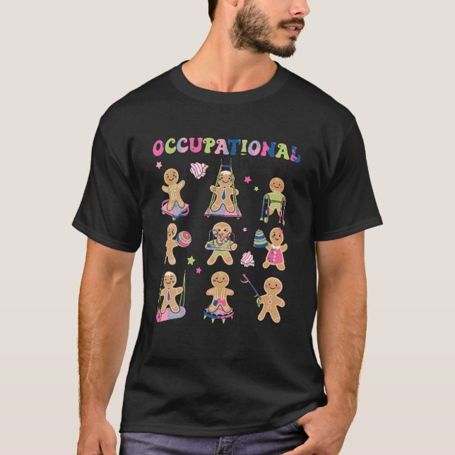 Yrkesterapi OT OTA Julgingerbröd T Shirt (Framsida)