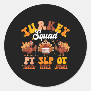 Yrkesterapi - Turkiet Squad Ot SpP - Slp - tack Runt Klistermärke