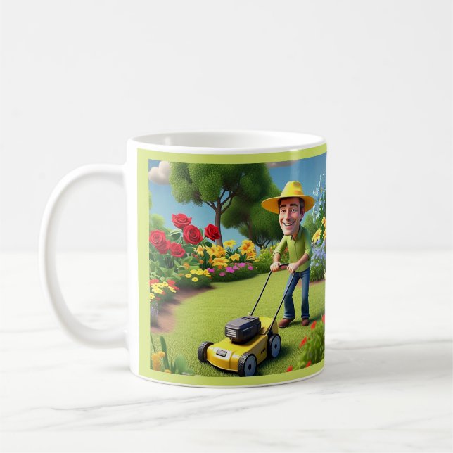 " YRKESTJÄNSTER, GARDENER " KAFFEMUGG (Vänster)