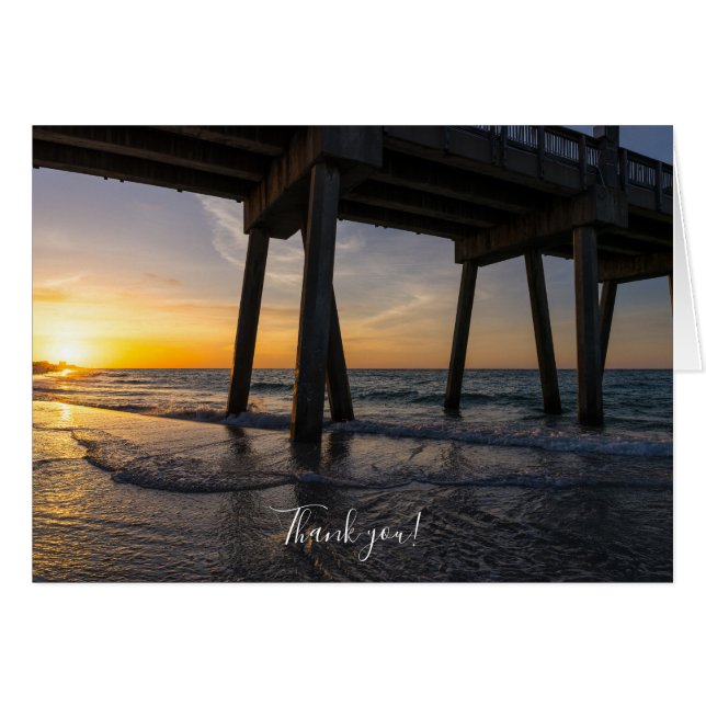 Yrkesutskottet under Pensacola Pier - tackkort OBS Kort (Framsidan Horizontal)