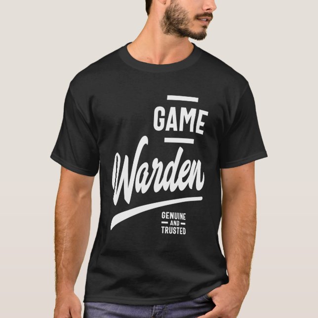 Yrket Game Warden Gift-stilyrke T Shirt (Framsida)