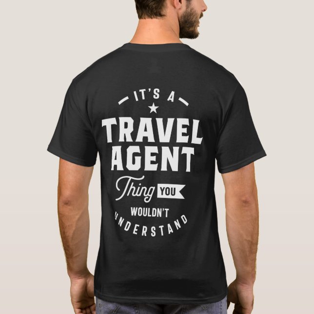 Yrkvist för resning till Agent T Shirt (Baksida)