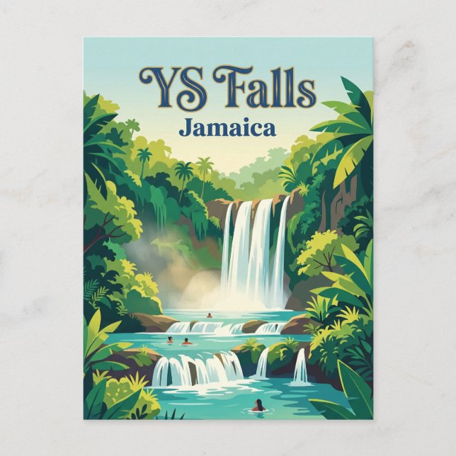 YS Falls Jamaica Vykort (Framsida)