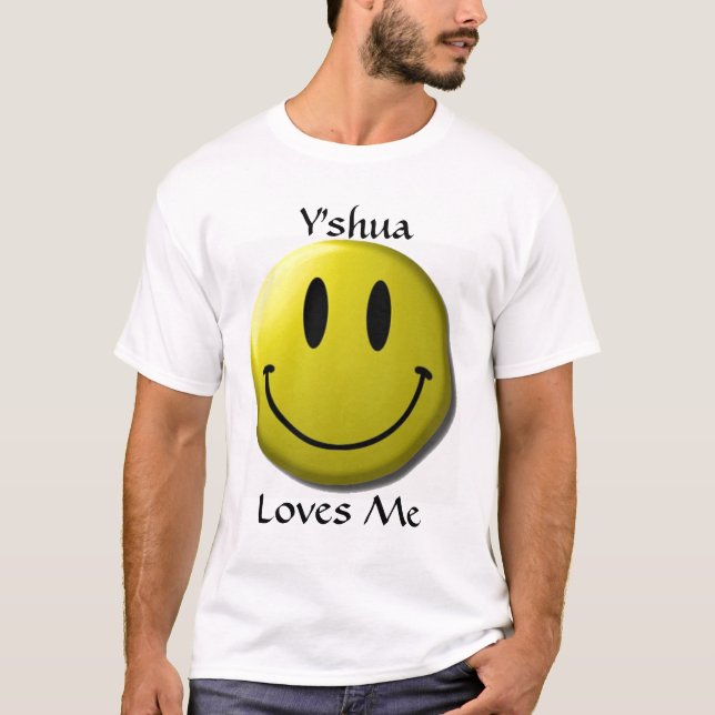 Y'shua älskar mig ansikte tröja (Framsida)