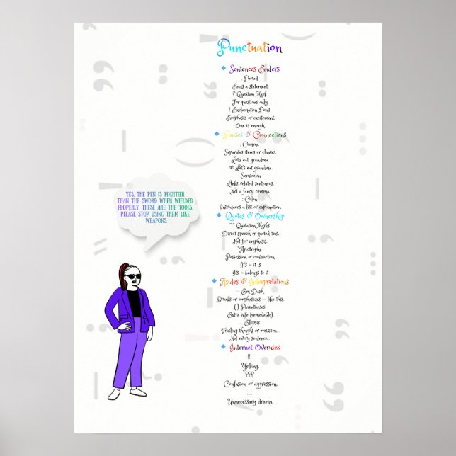 YSKTBN 2: skiljetecken  Poster (Framsidan)