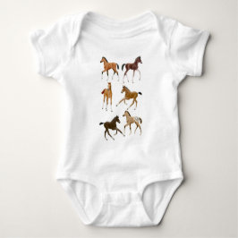 Yster hästfölbaby ett biet t-shirt