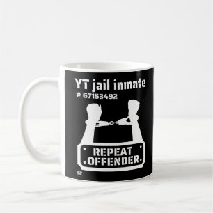 "YT JAIL INMATE" lustig fängelsefånge            Kaffemugg