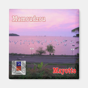 YT - Mayotte - Havet nära Mamoudzou Magnet
