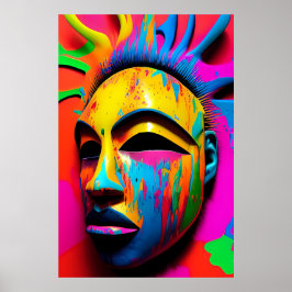 Yta Ansikte Ken Gage Surrealist Poster