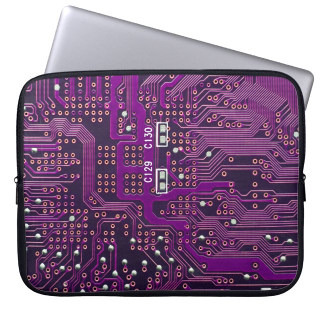 Yta i den digitala kretsbakgrunden,abstr laptop fodral (Framsidan)