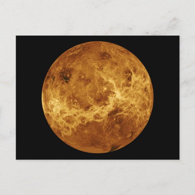 Yta i Planet Venus Vykort (Framsida)