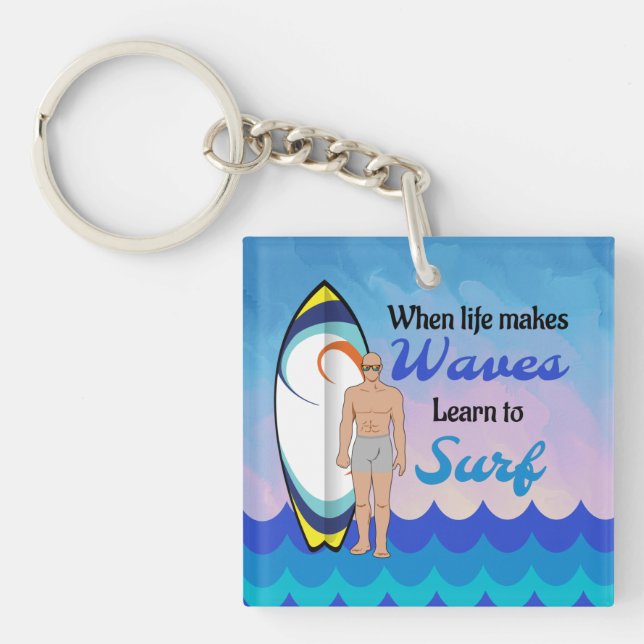 Ytbar havsyta - Vinkar blått motiv - citat (Framsidan)