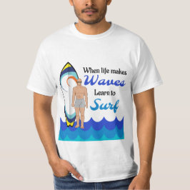 Ytbar havsyta - Vinkar blått motiv - citat T Shirt