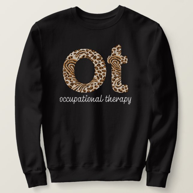 Ytbehandlingsmetod OT Cheetah Skriv ut Lång Ärmad Tröja (Design framsida)