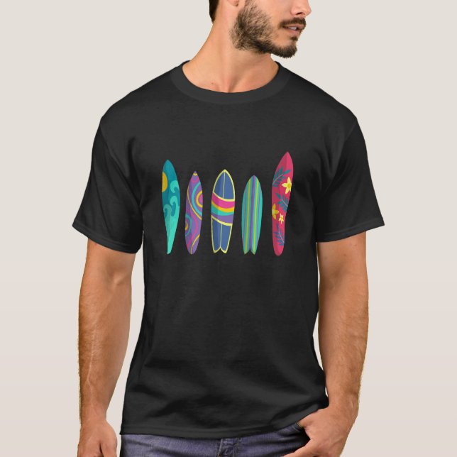 Ytbockskostnad För manar kvinnor Surfing Surfboard T Shirt (Framsida)