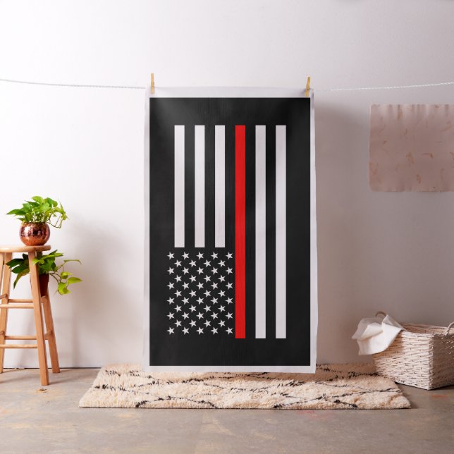 Ytdekan för amerikansk tunn röd linje tyg (In Situ)