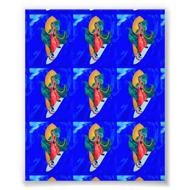 Ytfläckar på blått vinkart bildtryck fototryck (Framsidan)