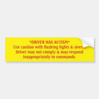 Ytism Awareness Bumper Sticker Bildekal