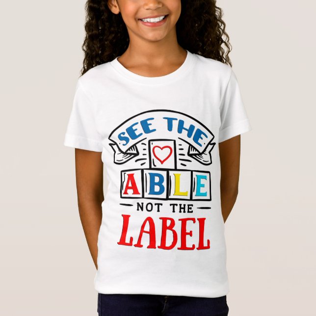 Ytism Awareness Girls TShirt T Shirt (Framsida)