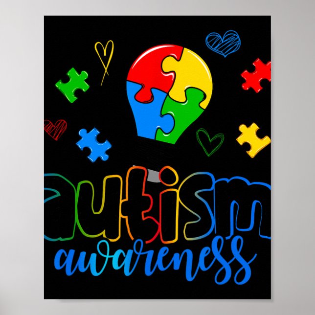 Ytism Awareness Light Bulb Puzzle Poster (Framsidan)