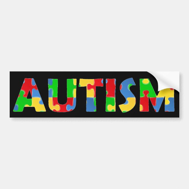 Ytism Awareness Puzzle Bumper Sticker Bildekal (Framsidan)