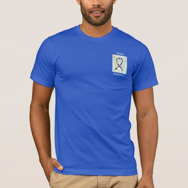 Ytism Awareness Puzzle Ribbon Angel Tee (Framsida)