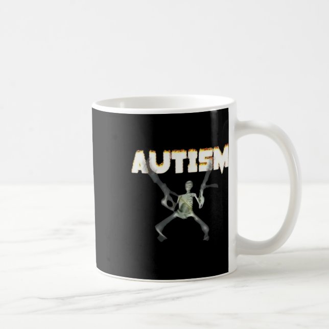 Ytism Awareness Skeleton - Stödjande grafik Kaffemugg (Höger)