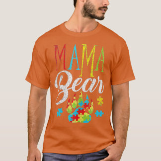 Ytism Mamma Bear Puzzle Biet Child Grunge Womens T Shirt