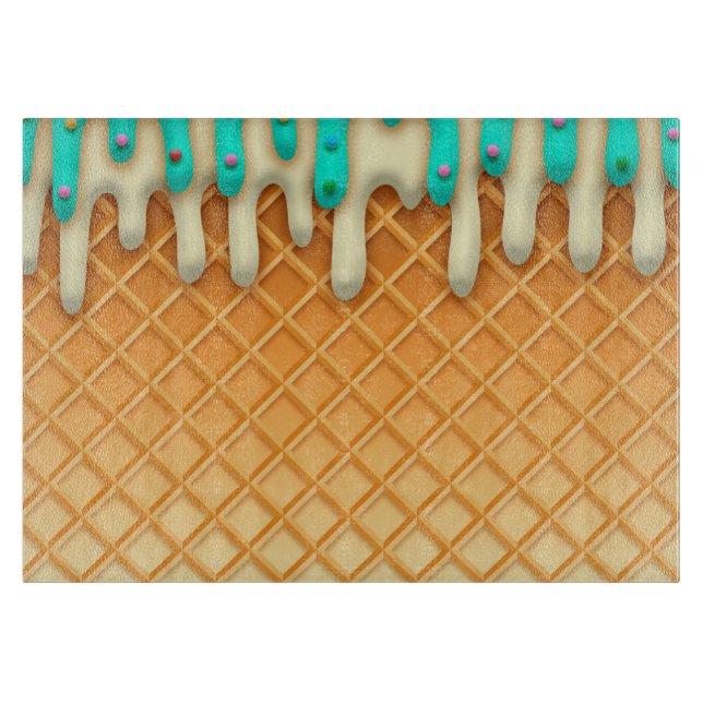 Ytklam Drick Waffle Cone Mint med Sprinkles (Framsidan)