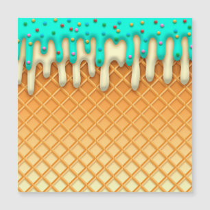 Ytklam Drick Waffle Cone Mint med Sprinkles